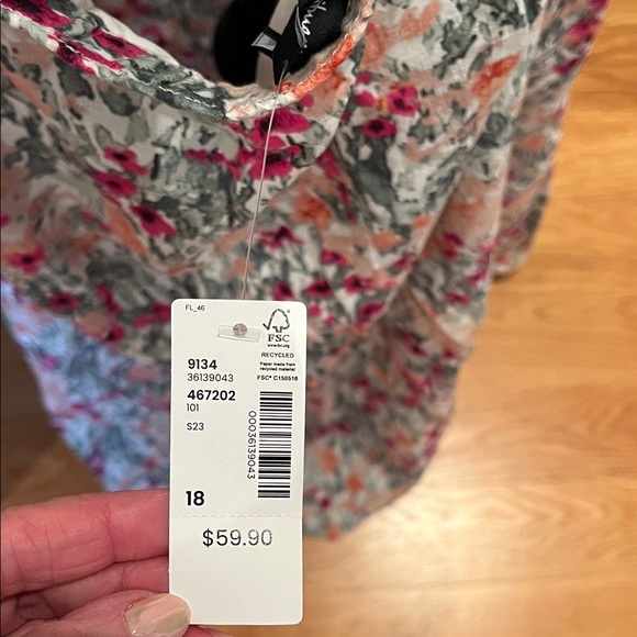 Reitmans Pink and Gray Floral Maxi Dress. Matching Separate Skirt and top - Picture 6 of 8